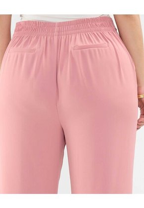 Pantalón Fluido Con Cinturón  Para Mujer Rosa Patprimo