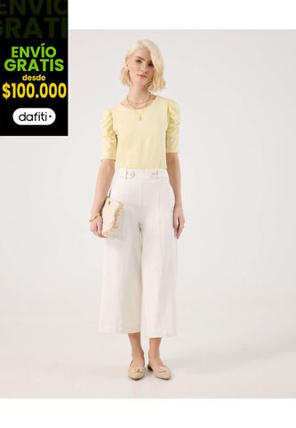 Pantalón Para Mujer Moda Color Blanco Marca Patprimo #30072037 Patprimo