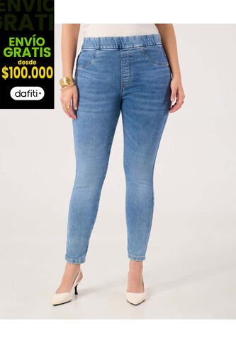 Jean Para Mujer Jeggins Color Azul Marca Patprimo #14160261 Patprimo