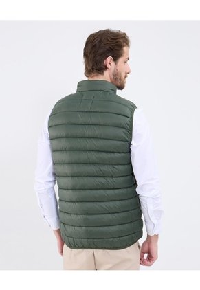 Chaleco Unicolor Acolchado  Para Hombre Verde Patprimo