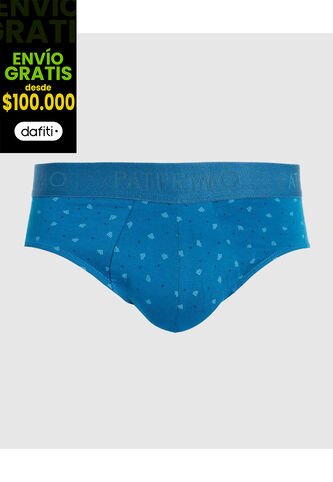 Boxer X1 Para Hombre Brief Color Azul Marca Patprimo #44000458 Patprimo