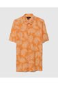 Camisa Para Hombre Manga Corta Sin Bolsillo Color Naranja Marca Patprimo #44012912 de Patprimo