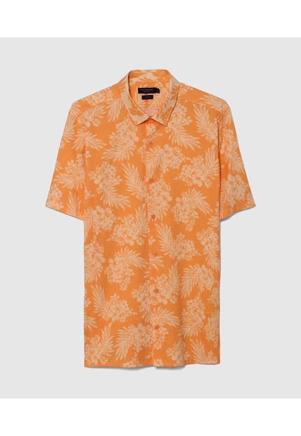 Camisa Para Hombre Manga Corta Sin Bolsillo Color Naranja Marca Patprimo #44012912