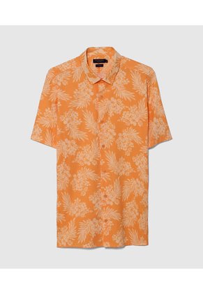 Camisa Para Hombre Manga Corta Sin Bolsillo Color Naranja Marca Patprimo #44012912