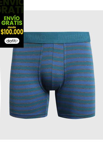 Boxer X1 Para Hombre Filete Medio Color Azul Marca Patprimo #44000292 Patprimo