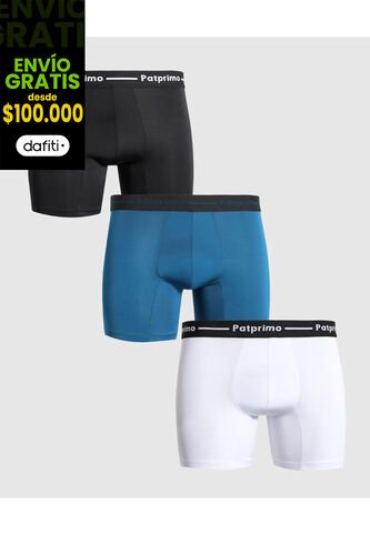 Boxer X3 Para Hombre Filete Medio Color Surtido Marca Patprimo #44420003 Patprimo