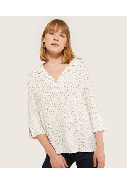 Camisa Para Mujer Manga 3/4 Color Crudo Marca Patprimo #30010410