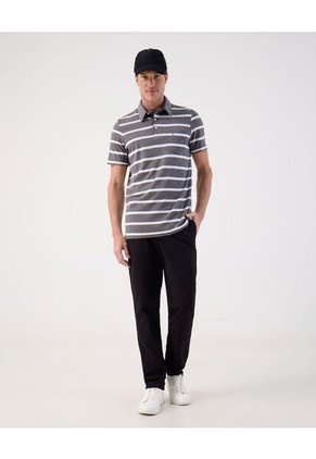 Polo  Para Hombre Cuello Maquina Con Bolsillo Color Gris Marca Patprimo #44112759