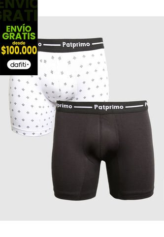 Boxer X2 Para Hombre Fleat Seamer Medio Color Surtido Marca Patprimo #44410001 Patprimo