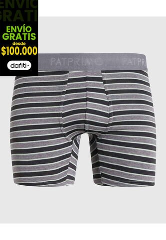 Boxer X1 Para Hombre Filete Medio Color Gris Marca Patprimo #44000292 Patprimo