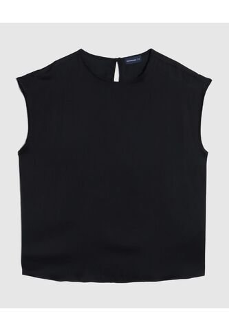 Blusa  Para Mujer Manga Corta Color Negro Marca Patprimo #14121415 Patprimo