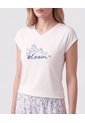 Pijama De Short Con Encaje Para Mujer  Para Mujer Blanco Patprimo de Patprimo