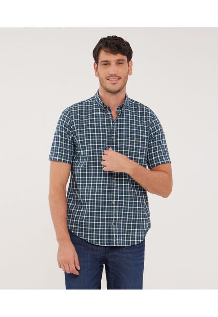 Camisa Para Hombre Manga Corta Con Bolsillo Color Verde  Marca Patprimo #44012894