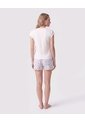Pijama De Short Con Encaje Para Mujer  Para Mujer Blanco Patprimo de Patprimo