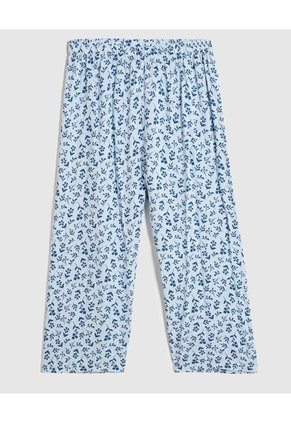 Pijama Con Pantalón Recto Para Mujer Para Mujer Azul Patprimo