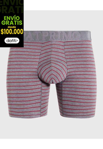 Boxer X1 Para Hombre Fleat Seamer Medio Color Gris Marca Patprimo #44000201 Patprimo