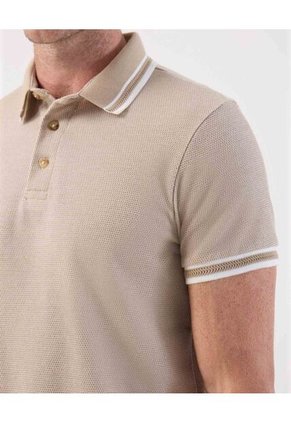 Polo Para Hombre Cuello Tejido Sin Bolsillo Color Café Marca Patprimo #44117287