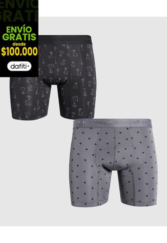 Boxer X2 Para Hombre Fleat Seamer Medio Color Surtido Marca Patprimo #44000328 Patprimo