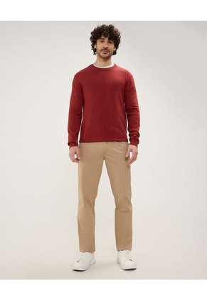 Saco Tejido Con Parches  Para Hombre Vino Patprimo