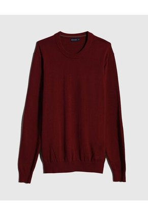 Saco Tejido Con Parches  Para Hombre Vino Patprimo