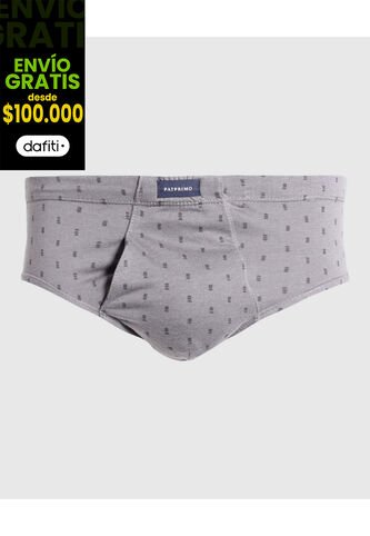 Boxer X1 Para Hombre Clasico Color Gris Marca Patprimo #10044-H0 Patprimo