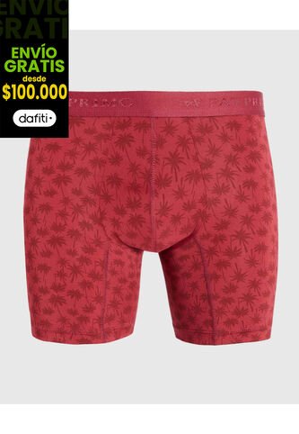 Boxer X1 Para Hombre Fleat Seamer Medio Color Rojo Marca Patprimo #44000413 Patprimo