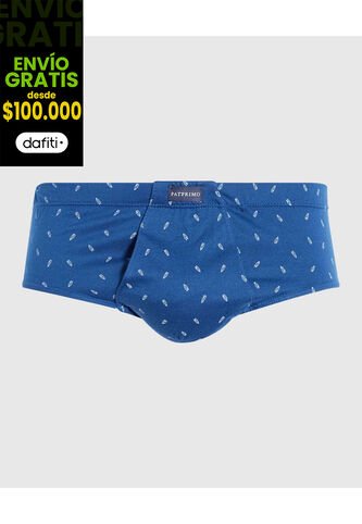 Boxer X1 Para Hombre Pantaloncillo Clasico Color Azul Marca Patprimo #10044-H0 Patprimo