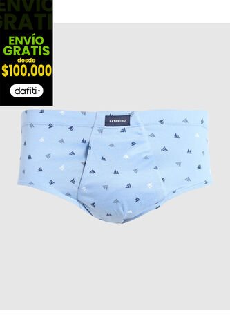 Boxer X1 Para Hombre Clasico Color Azul Marca Patprimo #10044-H0 Patprimo