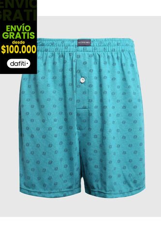 Boxer X1 Para Hombre Bragueta Amplio Color Verde Marca Patprimo #10560-H0 Patprimo