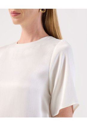 Blusa  Para Mujer Manga Corta Color Blanco Marca Patprimo #30123666