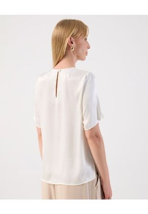 Blusa  Para Mujer Manga Corta Color Blanco Marca Patprimo #30123666