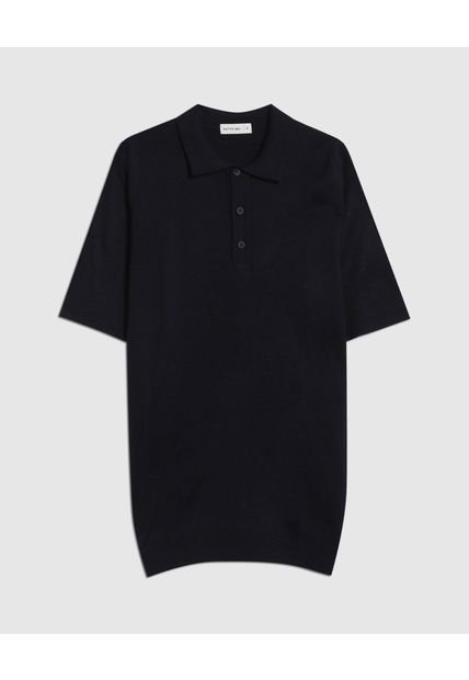 Polo Para Hombre Cuello Tejido Sin Bolsillo Color Azul Oscuro Marca Patprimo #44112685