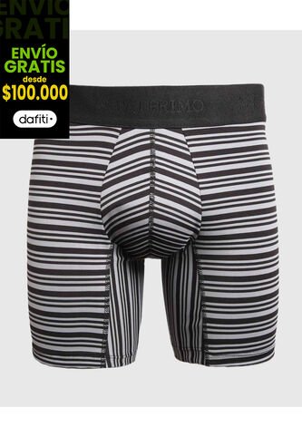 Boxer X1 Para Hombre Fleat Seamer Medio Color Negro Marca Patprimo #44000199 Patprimo