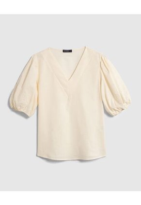Blusa Para Mujer Manga Corta Color Crema Marca Patprimo #30123402