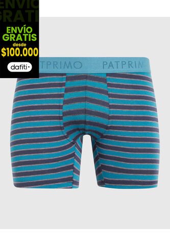 Boxer X1 Para Hombre Filete Medio Color Azul Marca Patprimo #44000292 Patprimo