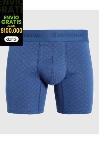 Boxer X1 Para Hombre Fleat Seamer Medio Color Azul Marca Patprimo #44000093 Patprimo