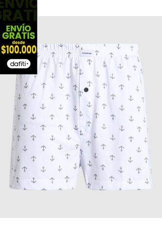 Boxer X1 Para Hombre Bragueta Amplio Color Blanco Marca Patprimo #10560-H0 Patprimo