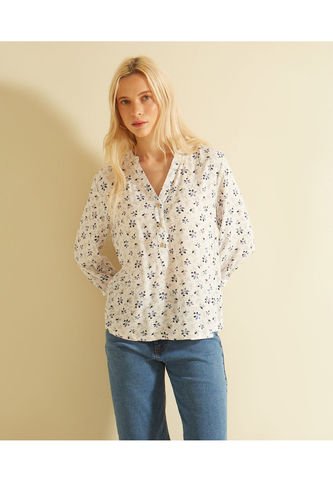 Blusa Manga 3/4 Mujer Patprimo Azul 30122899-51440 Patprimo