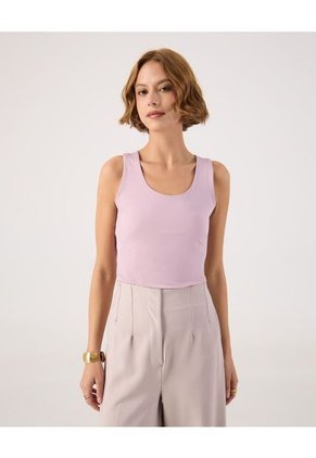 Camiseta Para Mujer Manga Sisa Cuello Redondo Color Rosa Marca Patprimo #30093802