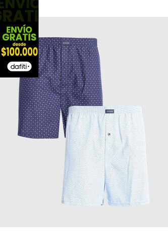 Boxer X2 Para Hombre Bragueta Amplio Color Surtido Marca Patprimo #44000326 Patprimo