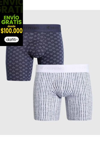 Boxer X2 Para Hombre Filete Medio Color Surtido Marca Patprimo #44000323 Patprimo