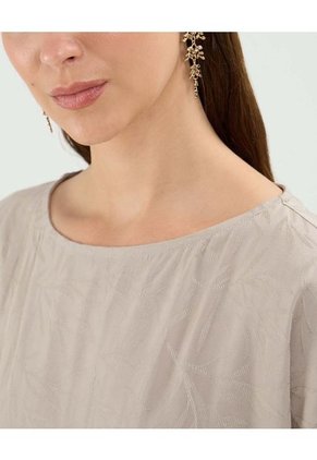 Blusa Para Mujer Manga Corta Color Café Marca Patprimo #30123487