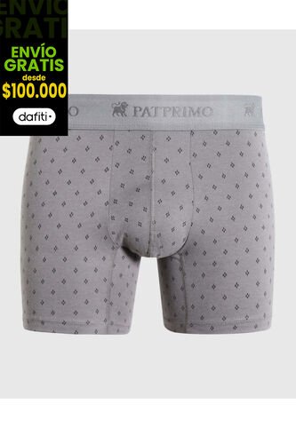 Boxer X1 Para Hombre Filete Medio Color Gris Marca Patprimo #44000180 Patprimo