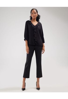 Blusa Para Mujer Manga 3/4 Patprimo En Color Negro #30123337