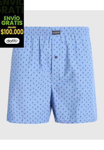Boxer X1 Para Hombre Bragueta Amplio Color Azul Marca Patprimo #44000293 Patprimo