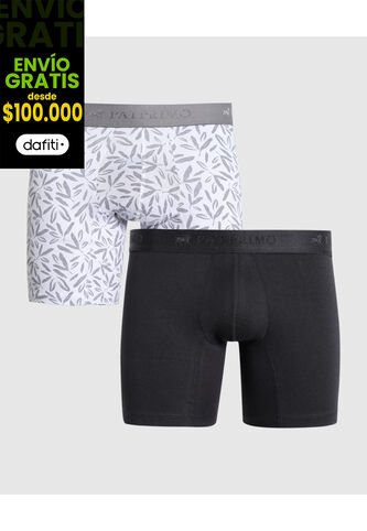 Boxer X2 Para Hombre Fleat Seamer Medio Color Surtido Marca Patprimo #44410001 Patprimo