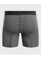Bóxer Medio Con Estampado De Rayas Horizontales  X1 Para Hombre Negro Patprimo de Patprimo