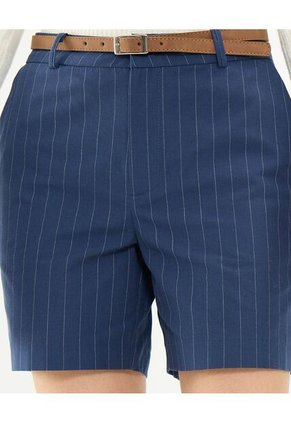 Bermuda A Rayas  Para Mujer Azul Patprimo