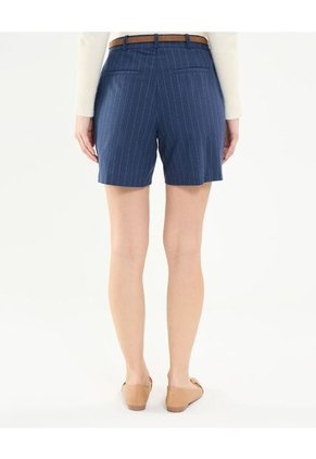 Bermuda A Rayas  Para Mujer Azul Patprimo