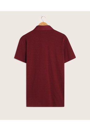 Polo Para Hombre Cuello Maquina Con Bolsillo Color Vino Marca Patprimo #44110981